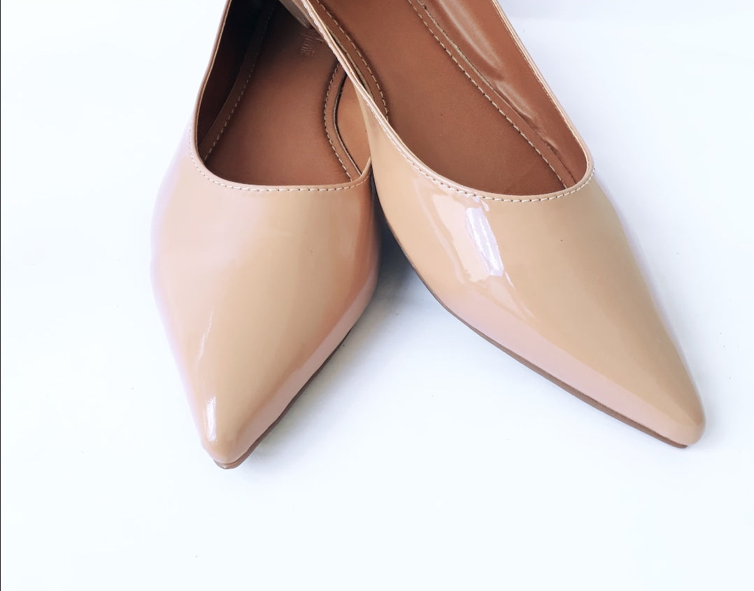 Sapatilha Nude Verniz