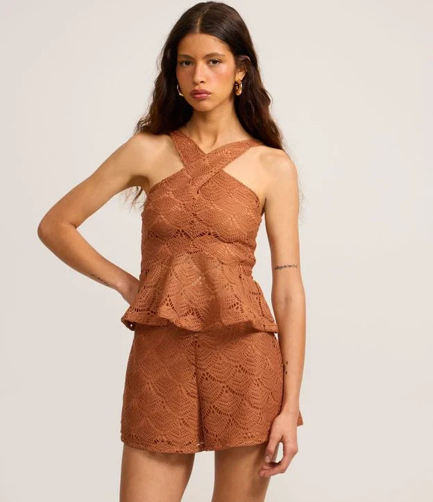 Conjunto Efeito Croché