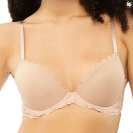 Calvin Klein Seductive Comfort Lotus Floral Lift Demi Bra Cedar
