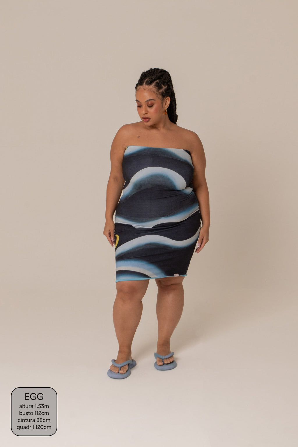 vestido brasileiro | vestido sem alças dupla face