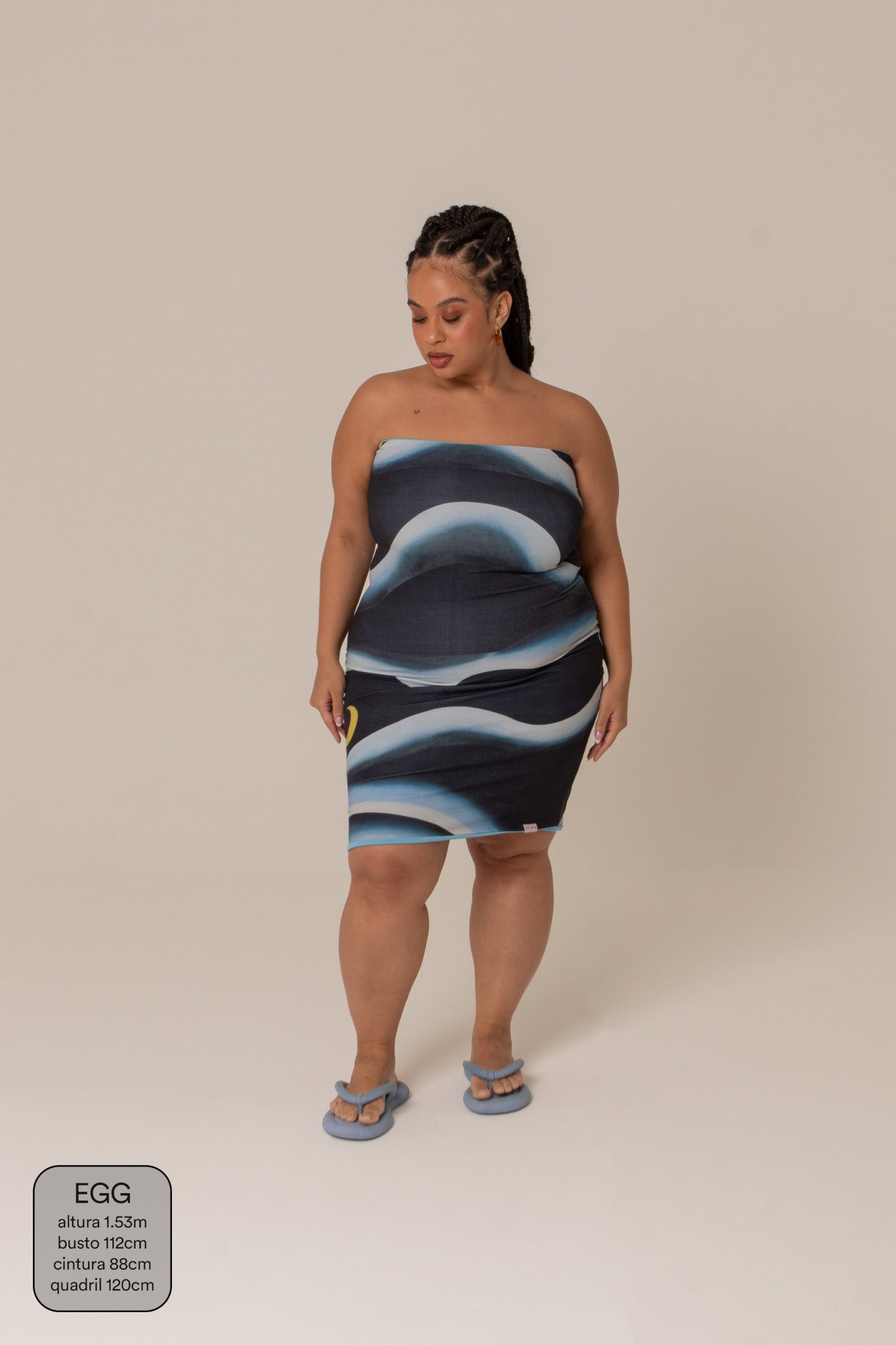 vestido brasileiro | vestido sem alças dupla face