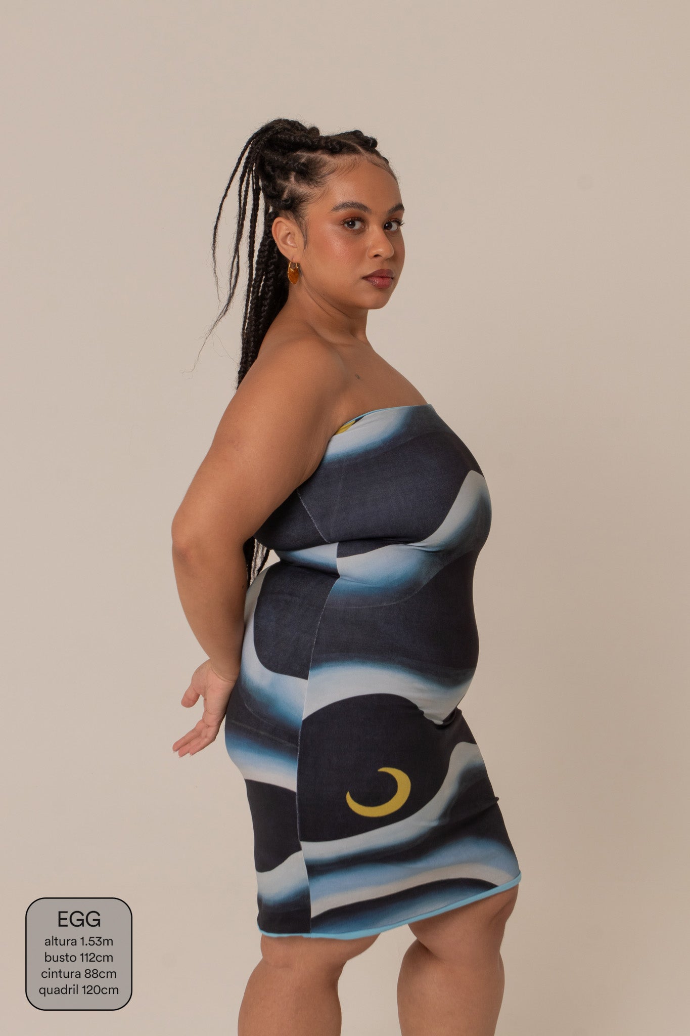 vestido brasileiro | vestido sem alças dupla face