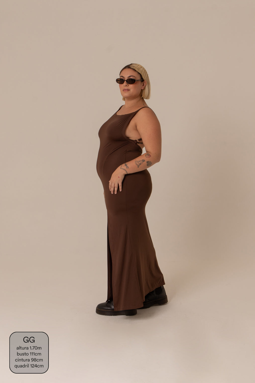 vestido kim | vestido com costas abertas e fenda