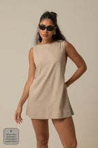 vestido sossego curto | vestido reto de viscolinho