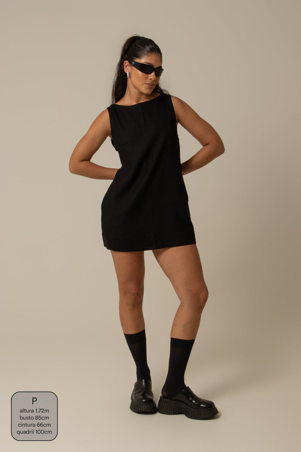 vestido sossego curto | vestido reto de viscolinho