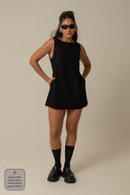 vestido sossego curto | vestido reto de viscolinho