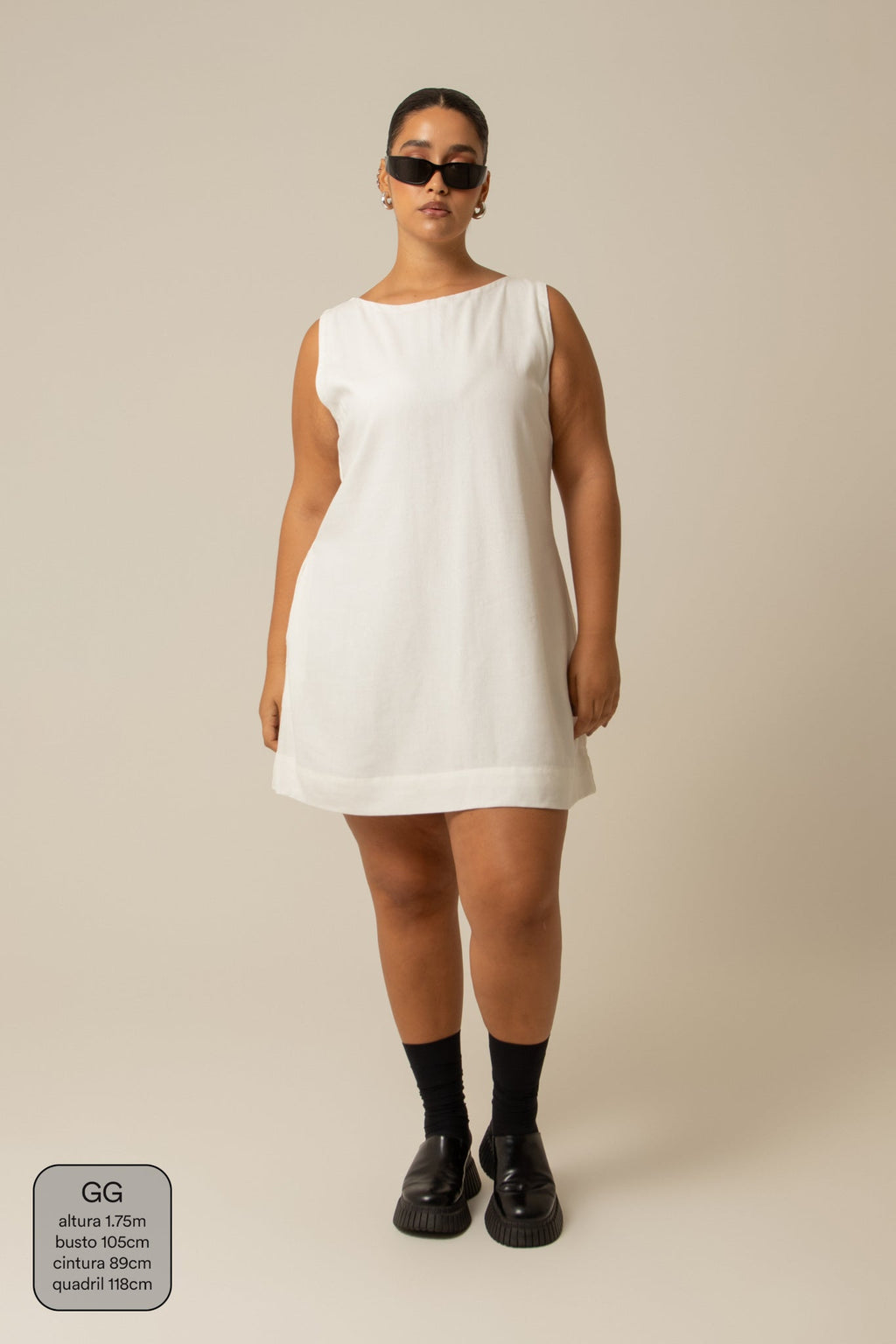 vestido sossego curto | vestido reto de viscolinho