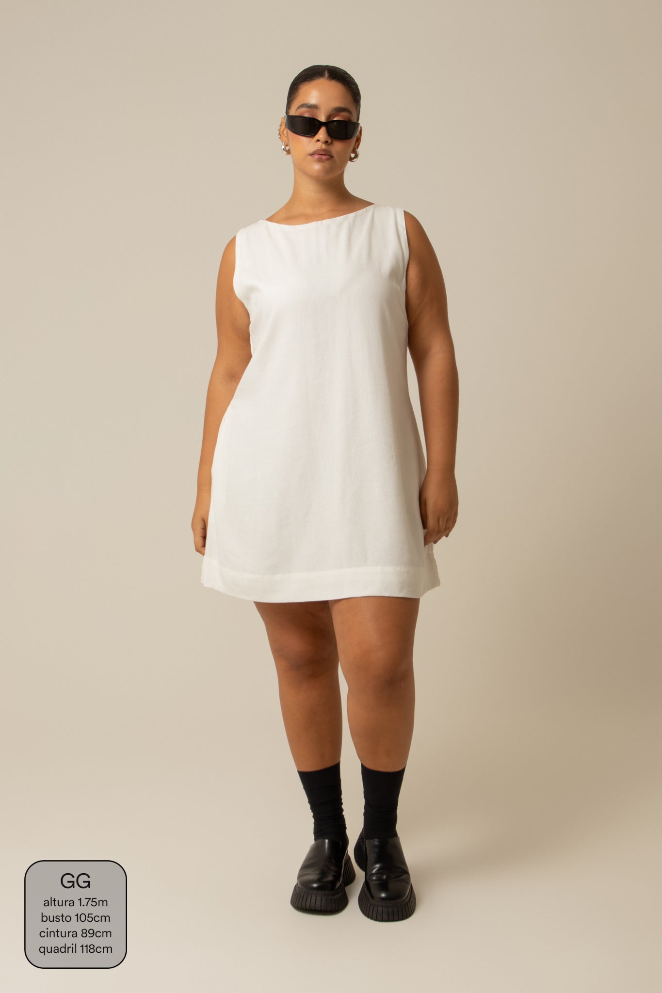 vestido sossego curto | vestido reto de viscolinho