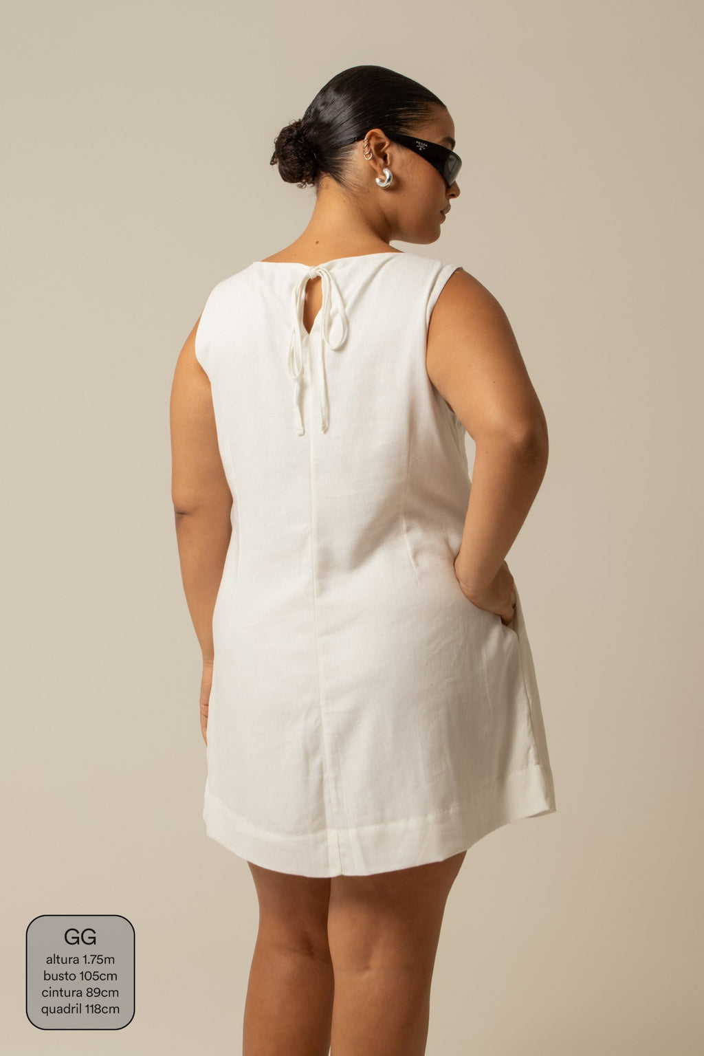 vestido sossego curto | vestido reto de viscolinho