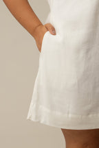 vestido sossego curto | vestido reto de viscolinho