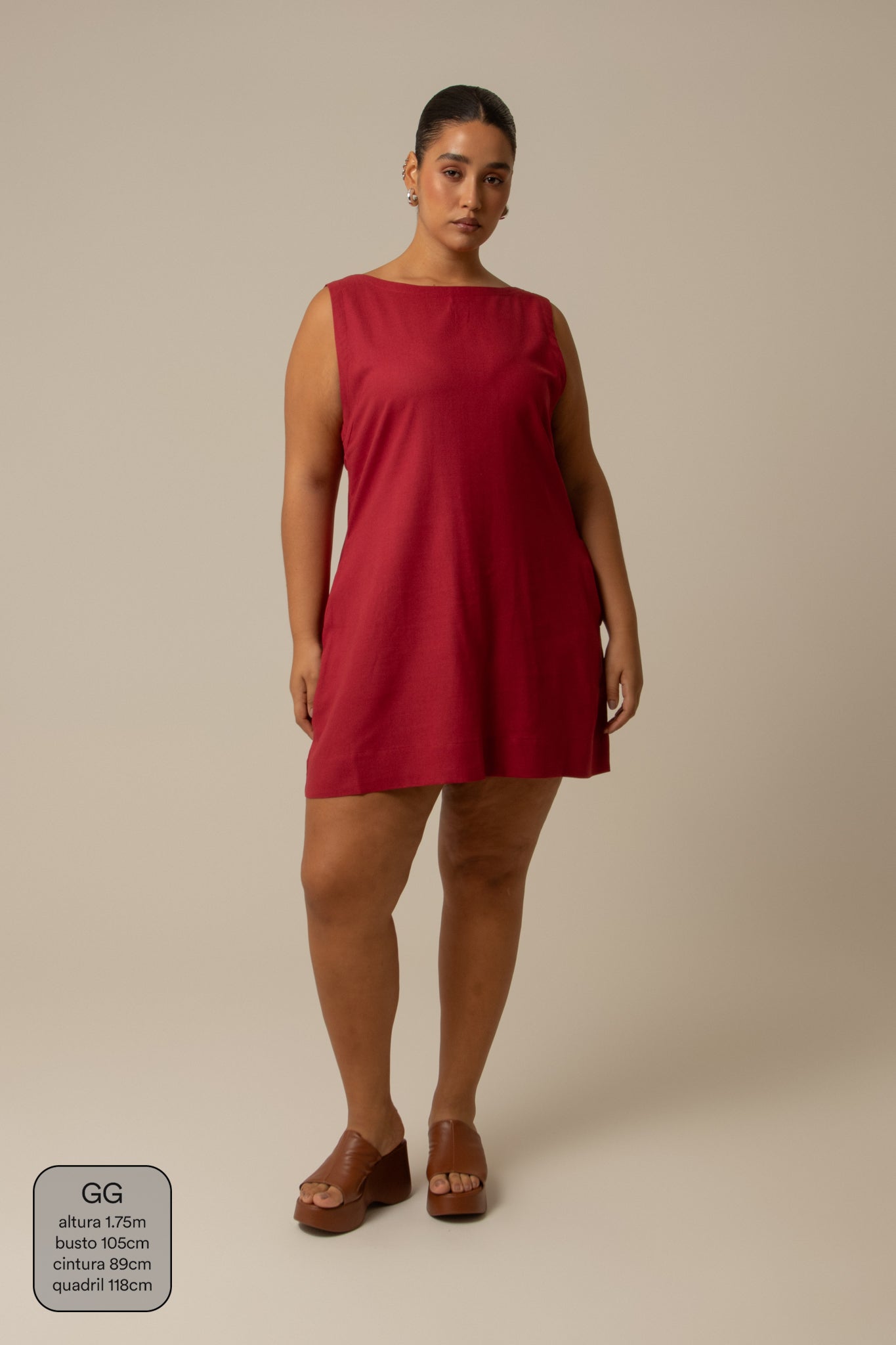 vestido sossego curto | vestido reto de viscolinho