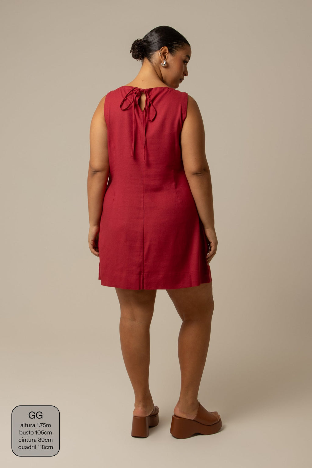 vestido sossego curto | vestido reto de viscolinho