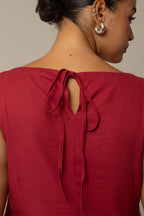 vestido sossego curto | vestido reto de viscolinho