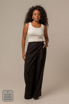 calça-saia de alfaiataria chefa