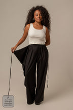 calça-saia de alfaiataria chefa