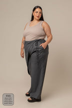 calça-saia de alfaiataria chefa