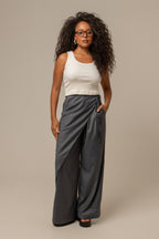 calça-saia de alfaiataria chefa