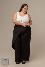 calça-saia de alfaiataria chefa