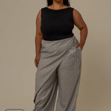 calça-saia de alfaiataria chefa