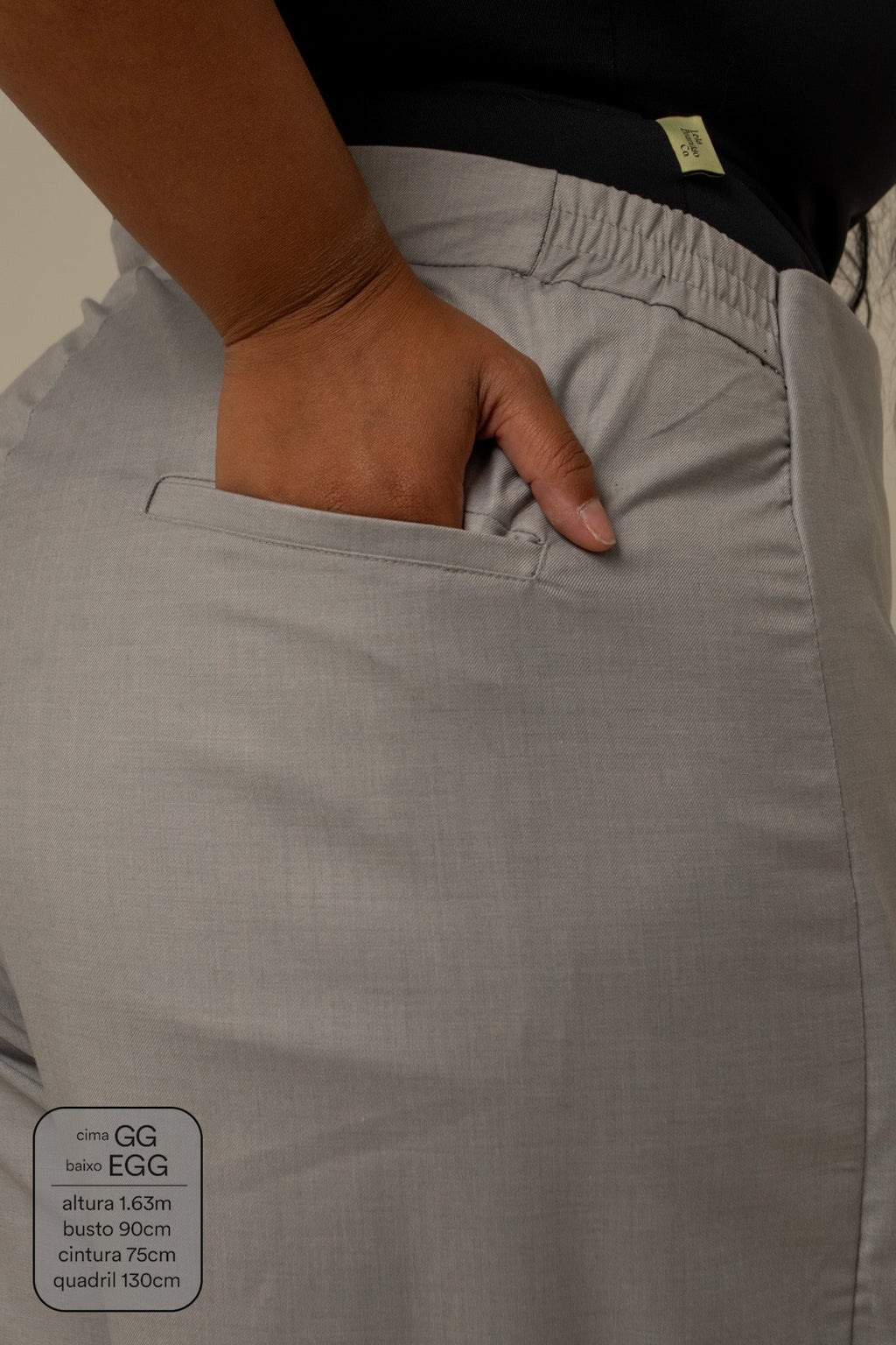 calça-saia de alfaiataria chefa