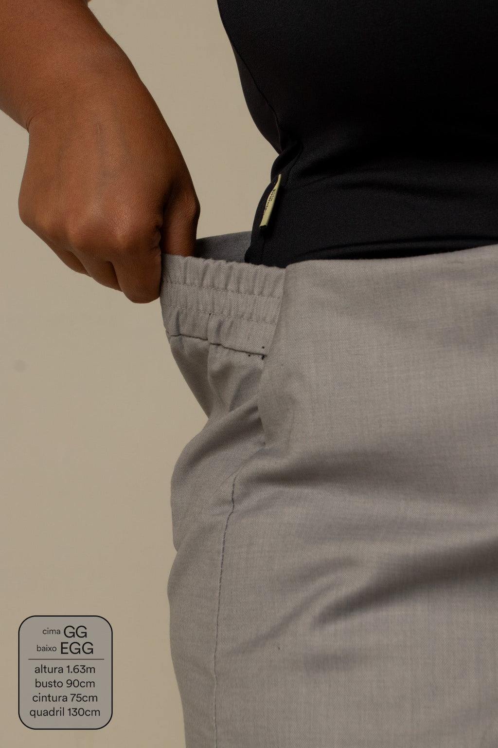 calça-saia de alfaiataria chefa