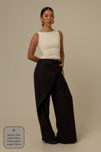 calça-saia de alfaiataria chefa