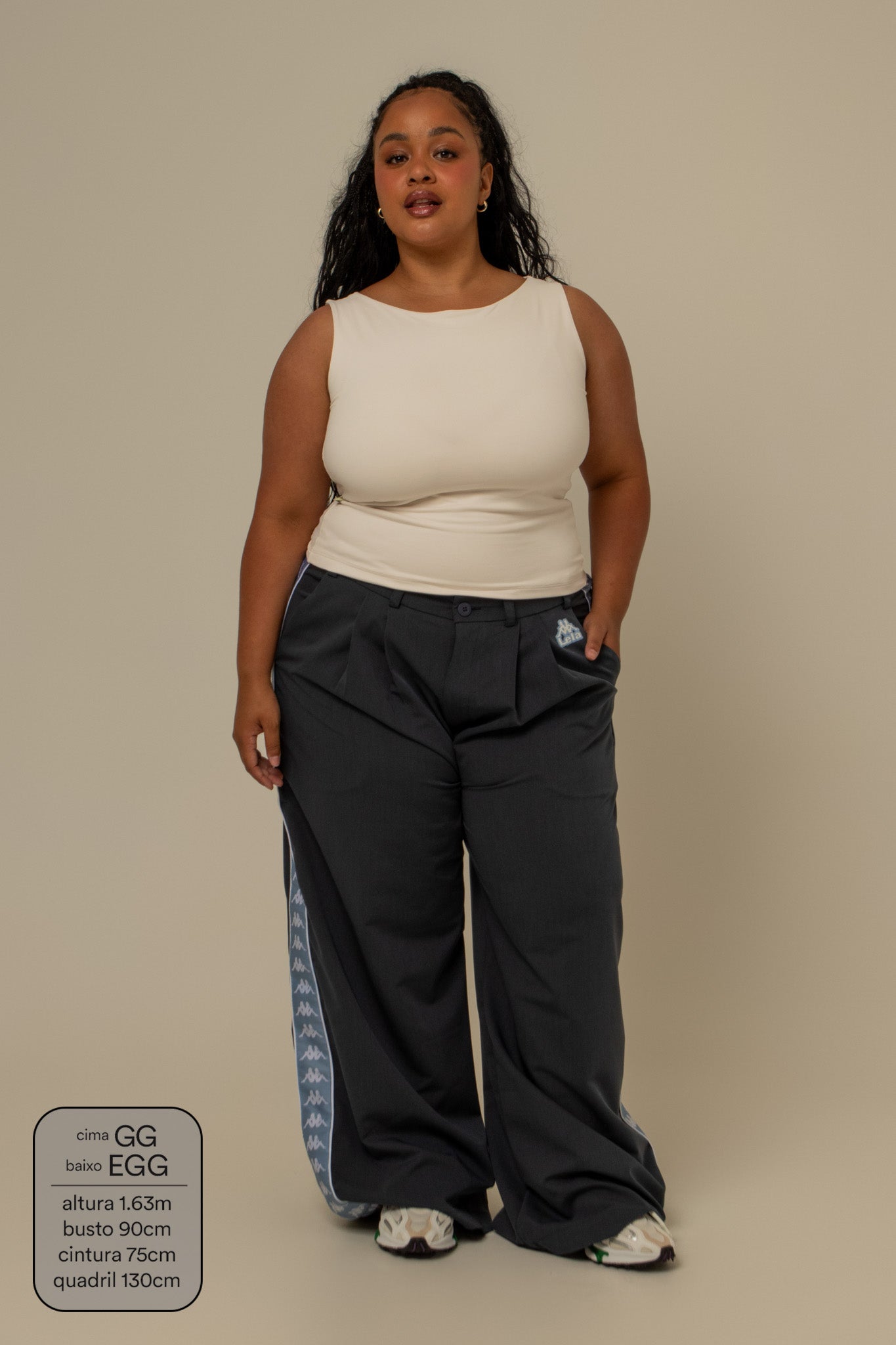 calça alfaiataria lela & kappa