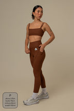 calça legging canelada gym lela & kappa