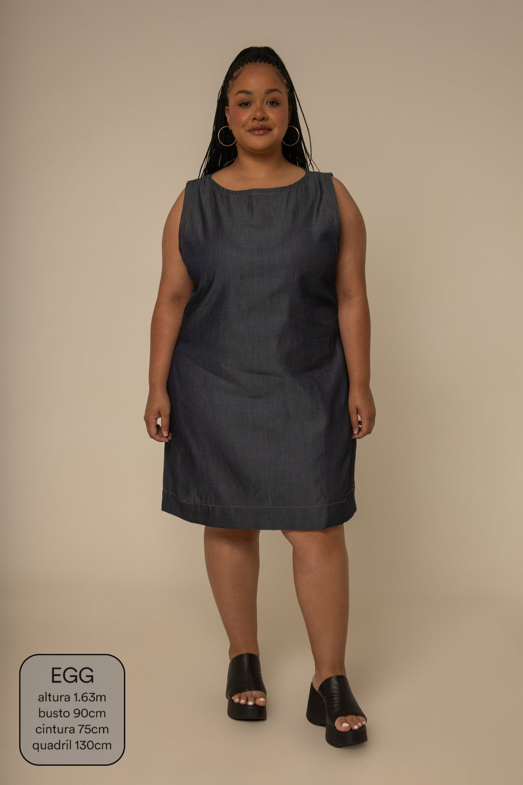 vestido sossego curto jeans