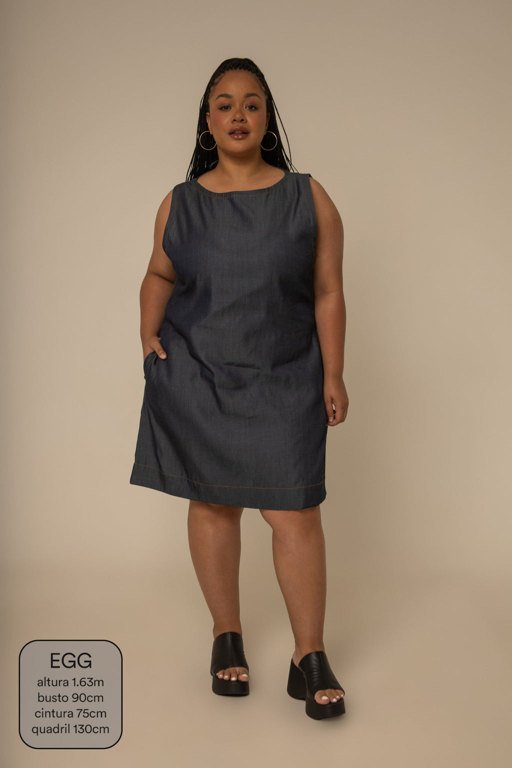 vestido sossego curto jeans