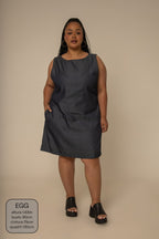 vestido sossego curto jeans