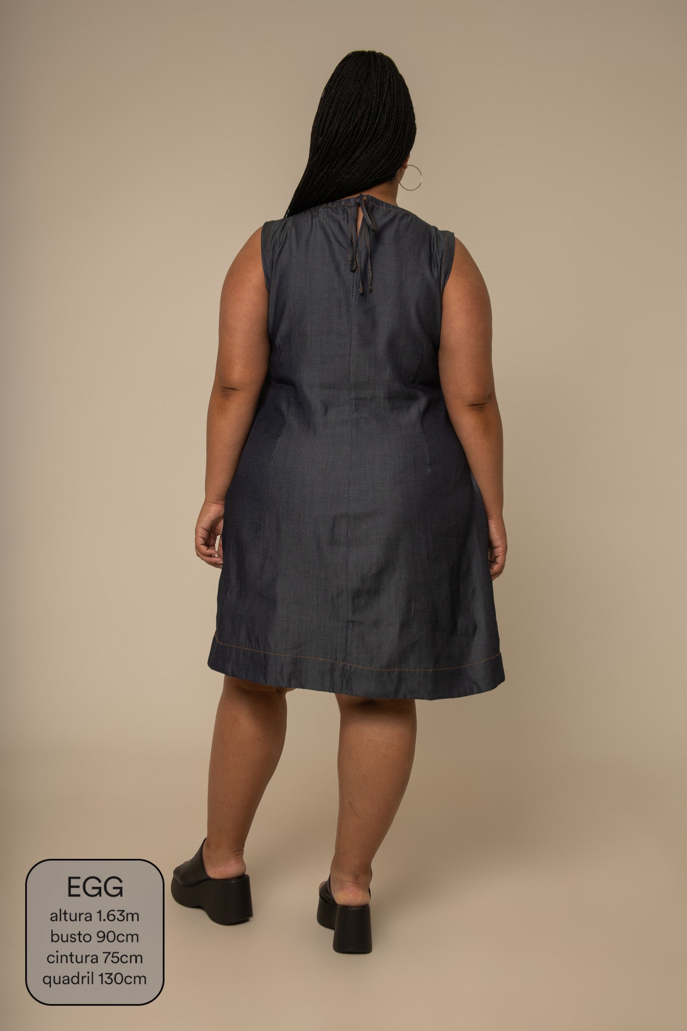 vestido sossego curto jeans