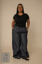 calça jeans levinha wide indigo blue