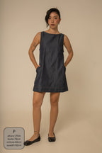 vestido sossego curto jeans