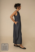 vestido sossego longo jeans