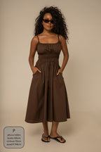 vestido midi lastex rancho 2.0