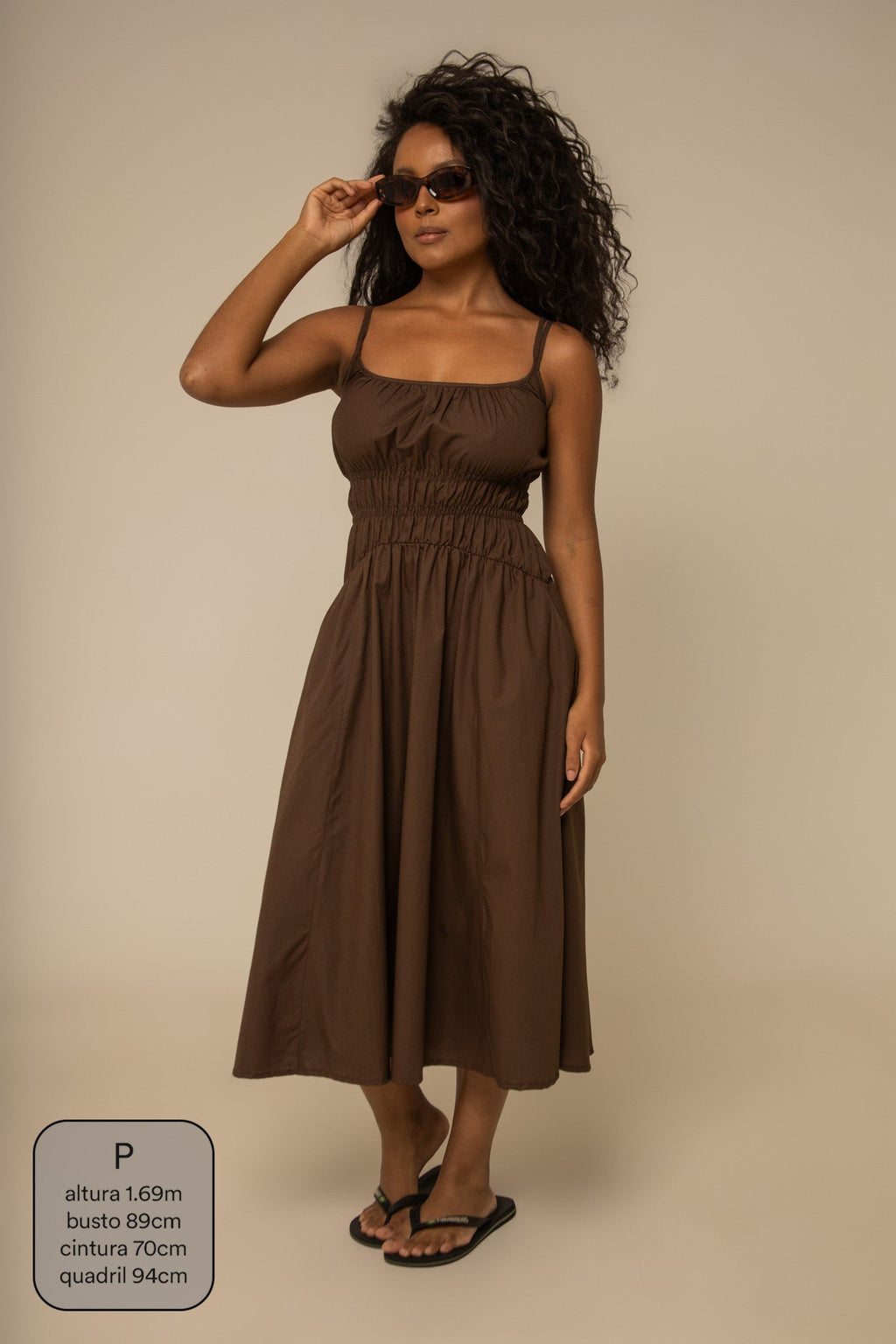 vestido midi lastex rancho 2.0