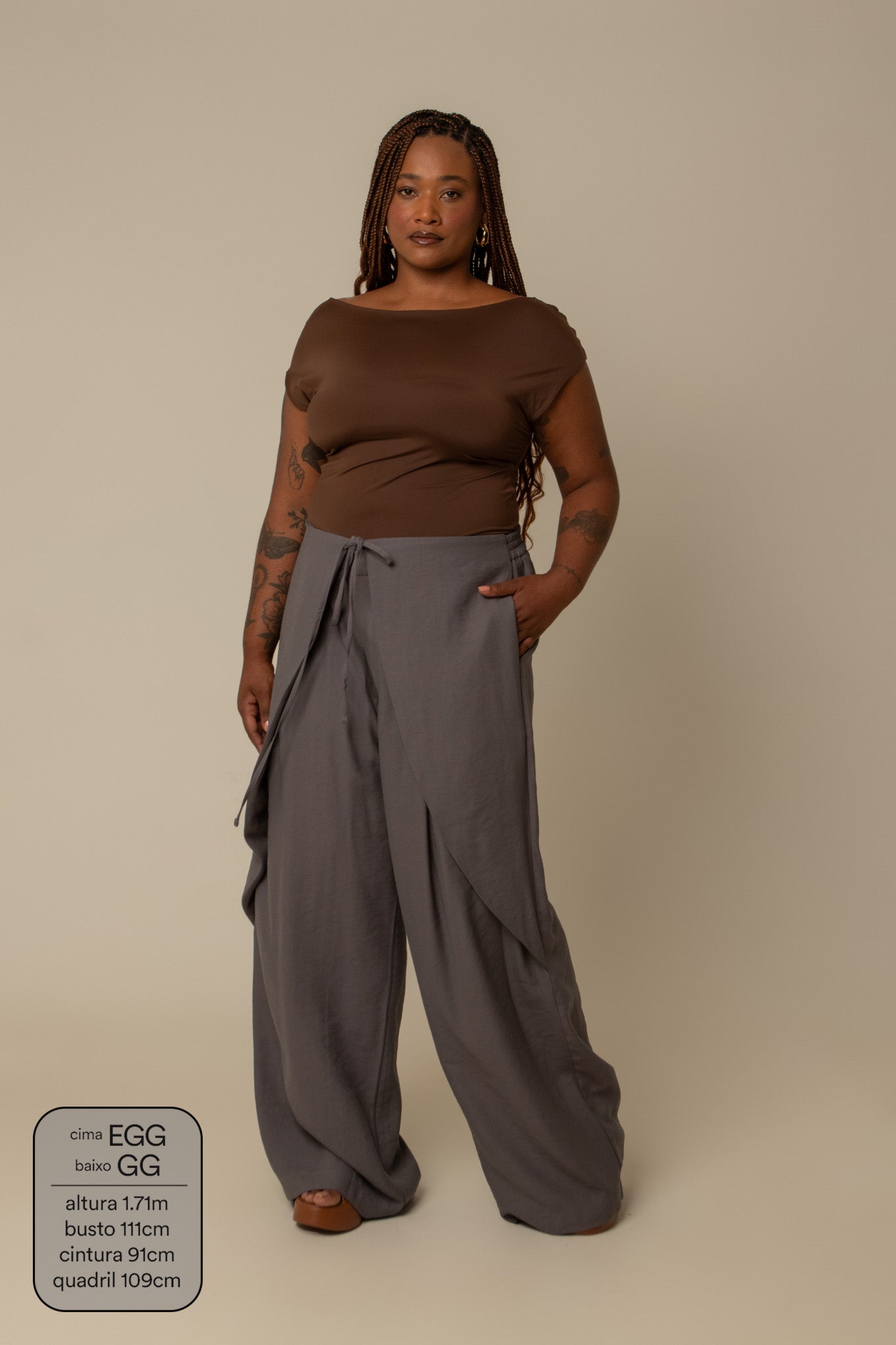 calça guapa | calça alfaiataria amarração