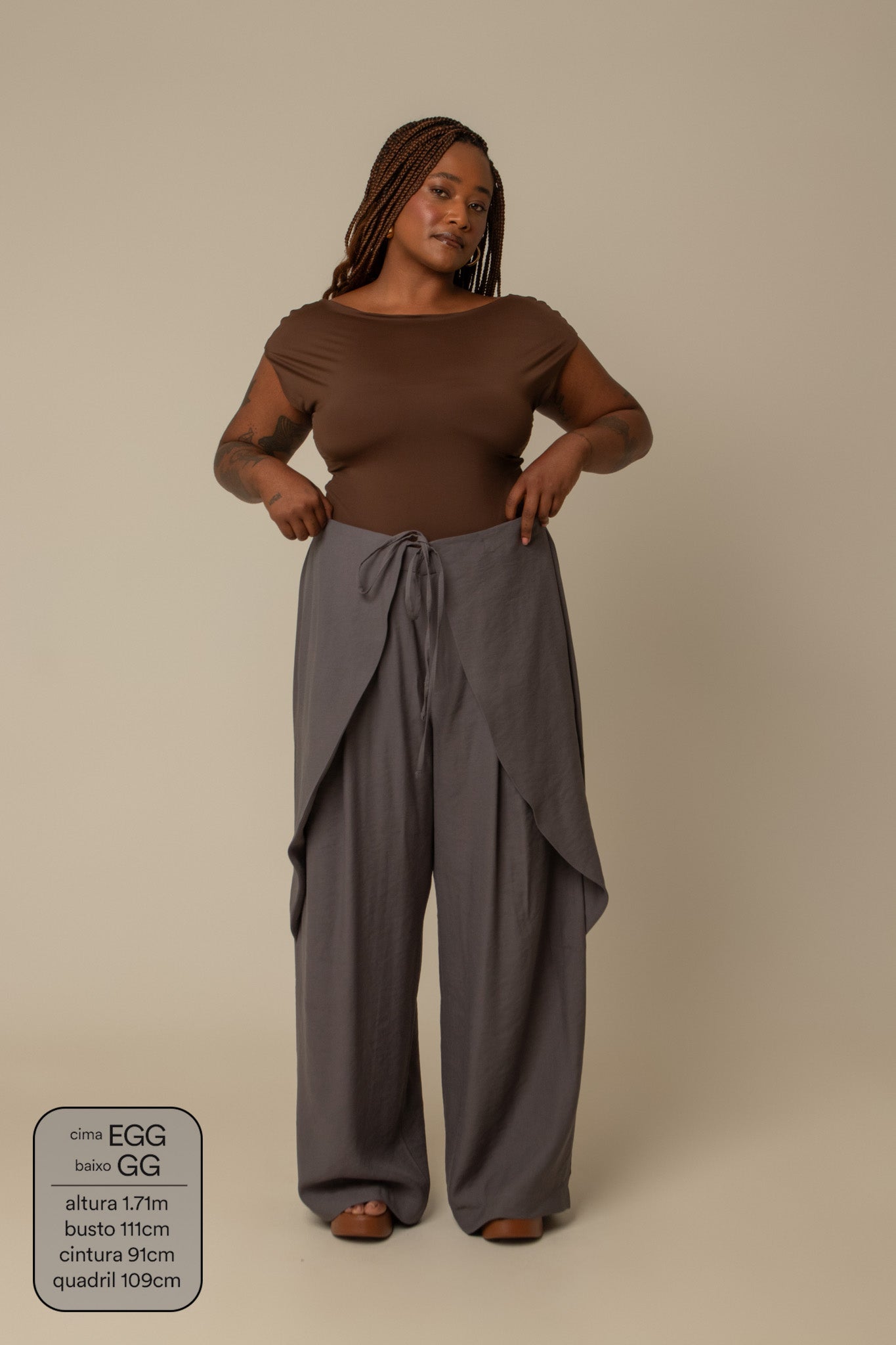 calça guapa | calça alfaiataria amarração