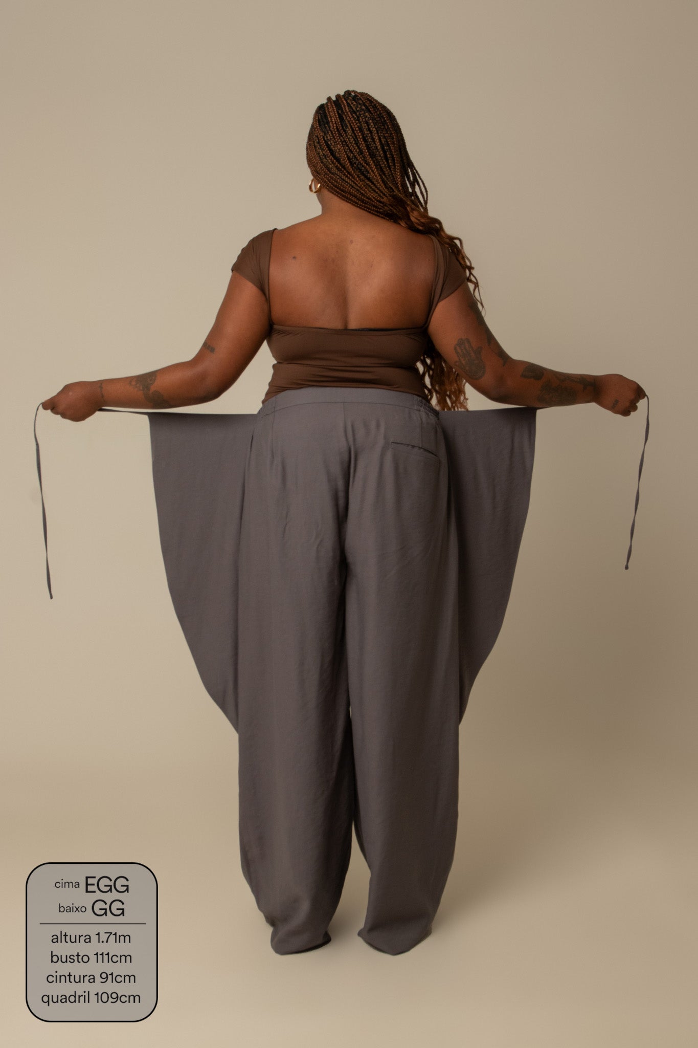 calça guapa | calça alfaiataria amarração