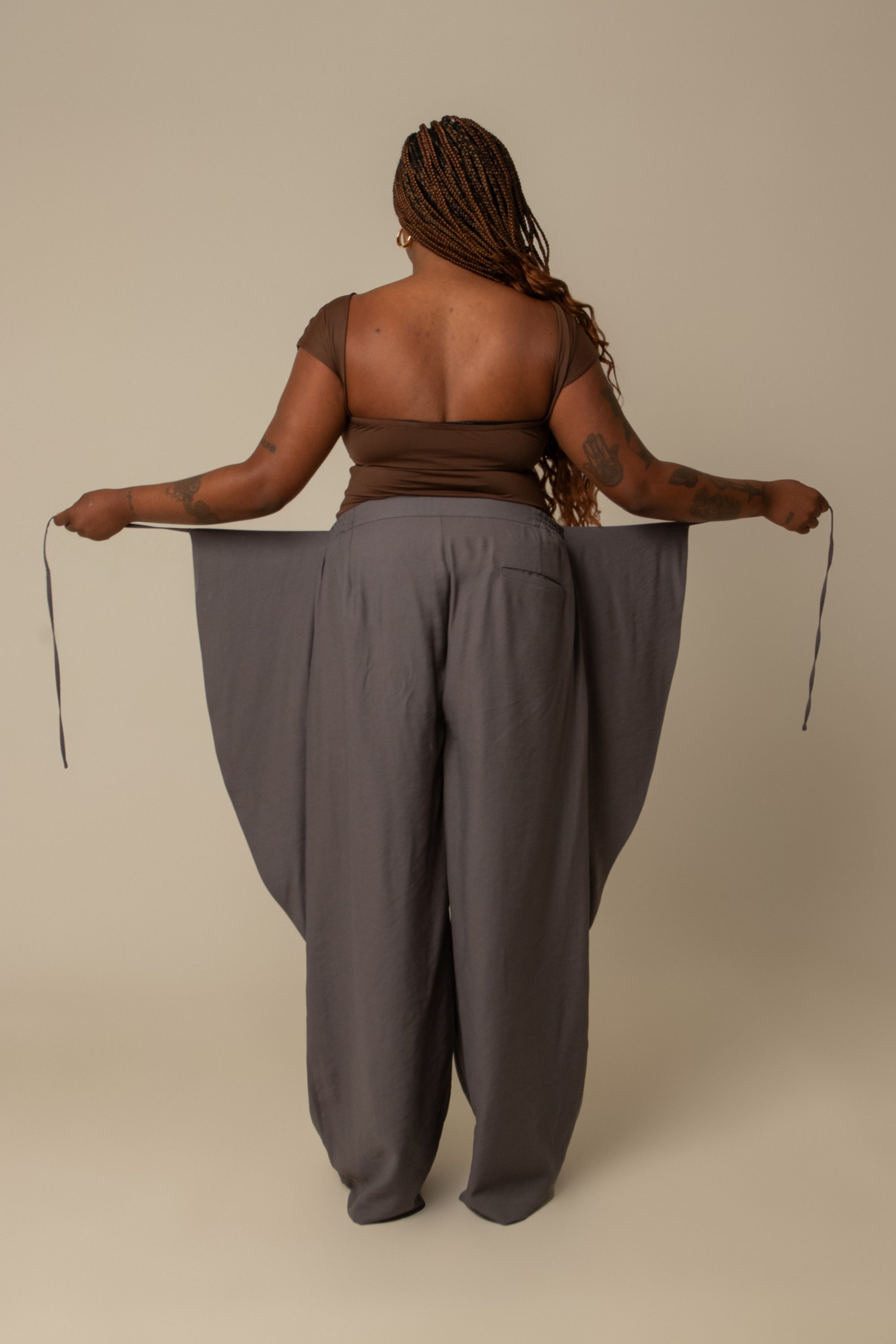 calça guapa | calça alfaiataria amarração