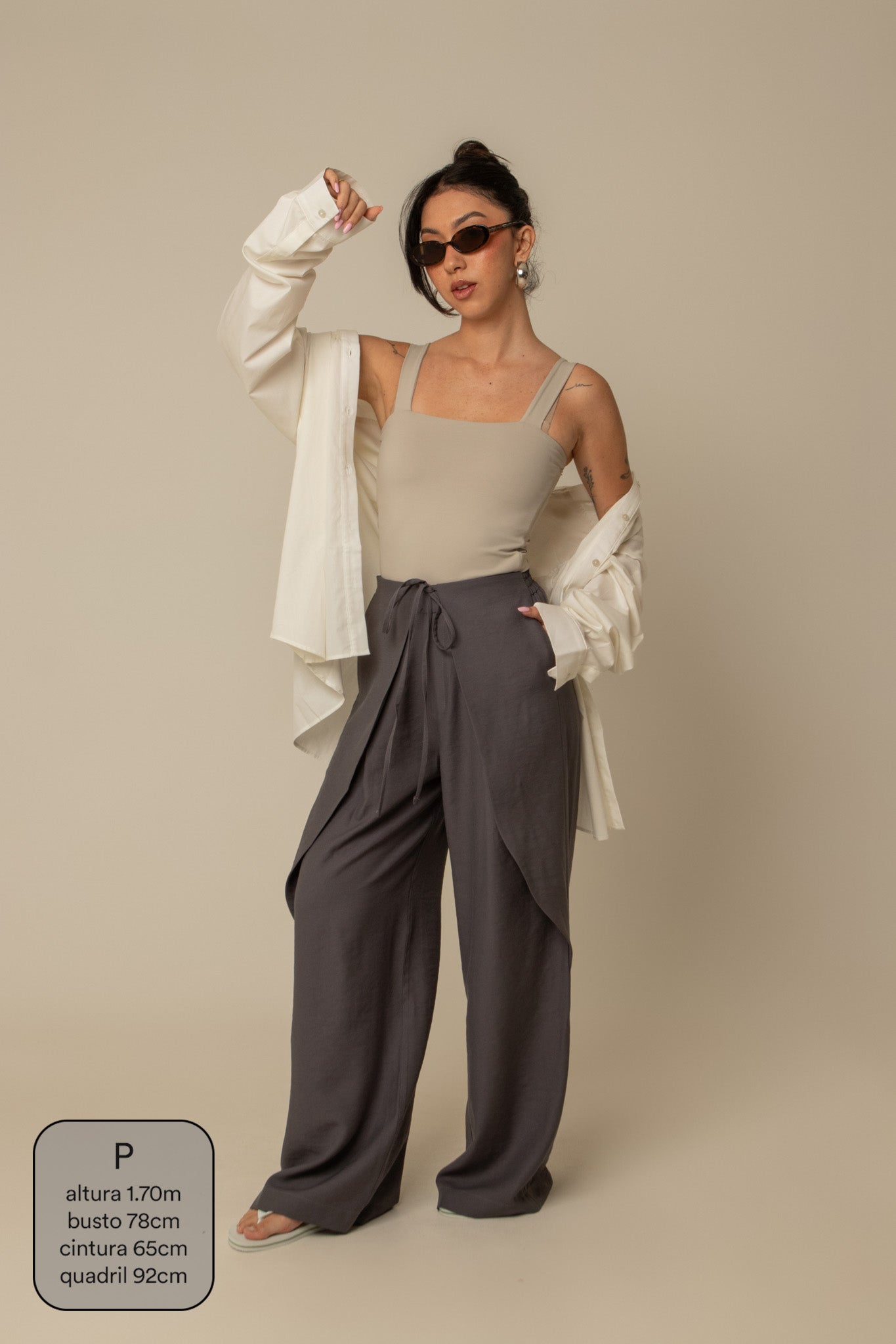 calça guapa | calça alfaiataria amarração