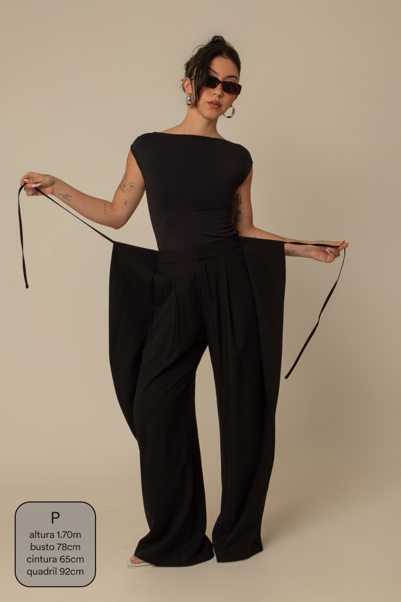 calça guapa | calça alfaiataria amarração