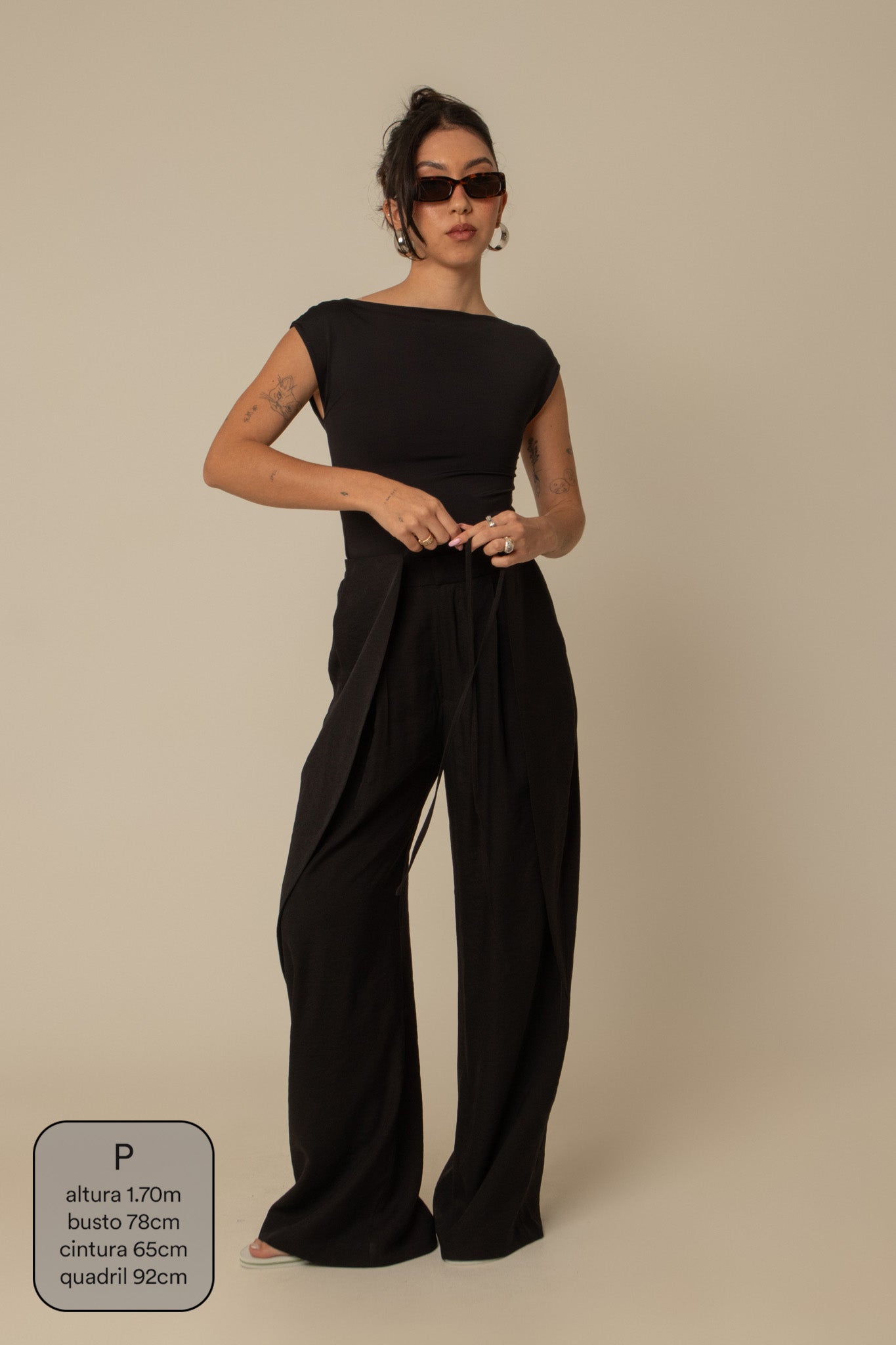 calça guapa | calça alfaiataria amarração