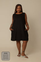 vestido sossego curto | vestido reto de viscolinho