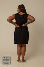 vestido sossego curto | vestido reto de viscolinho