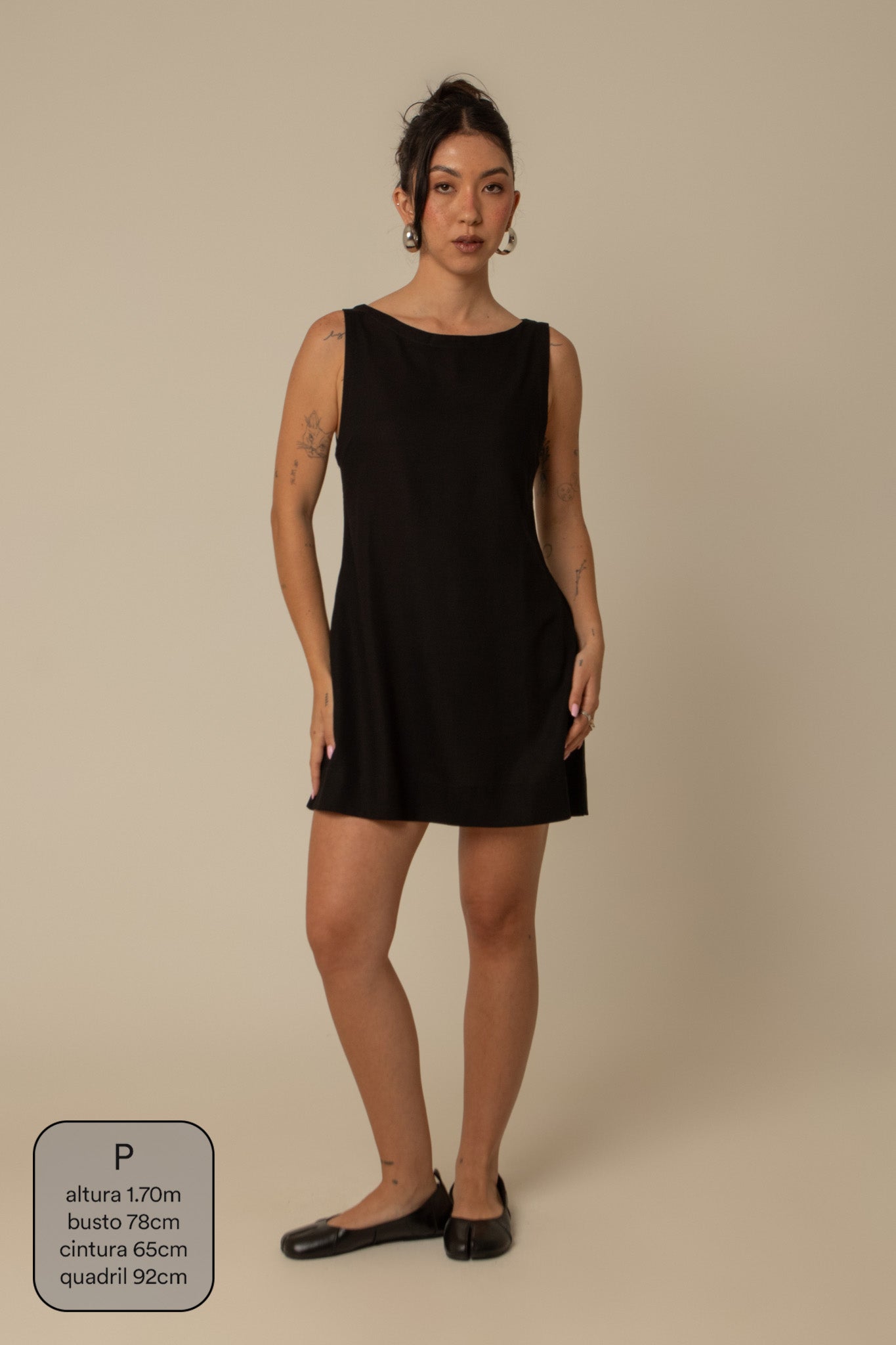 vestido sossego curto | vestido reto de viscolinho