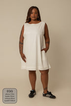 vestido sossego curto | vestido reto de viscolinho