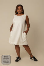 vestido sossego curto | vestido reto de viscolinho