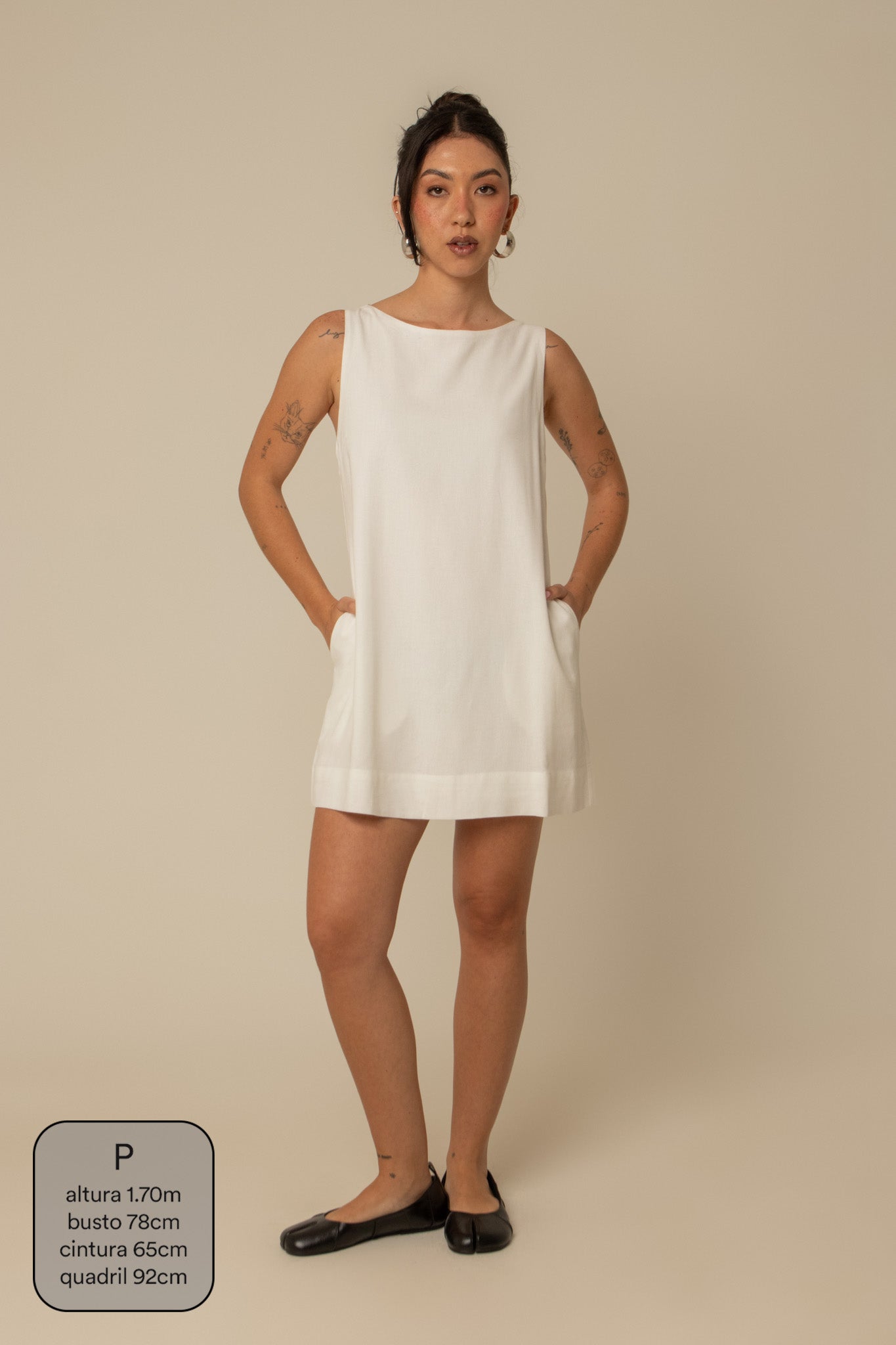 vestido sossego curto | vestido reto de viscolinho